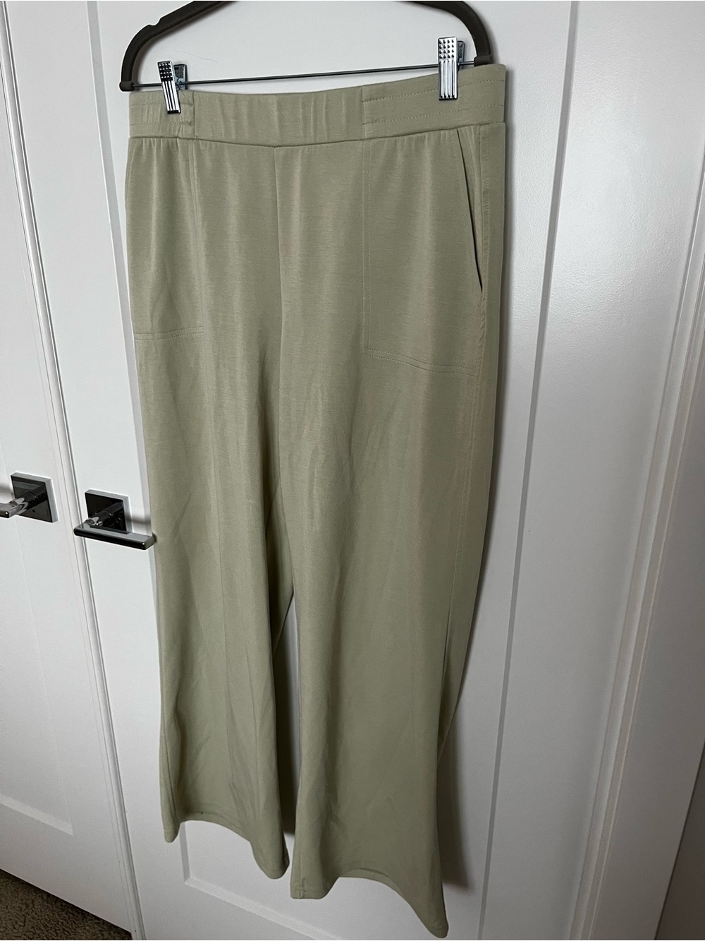 Elie Tahari Wide-Leg Knit Pants in Sage